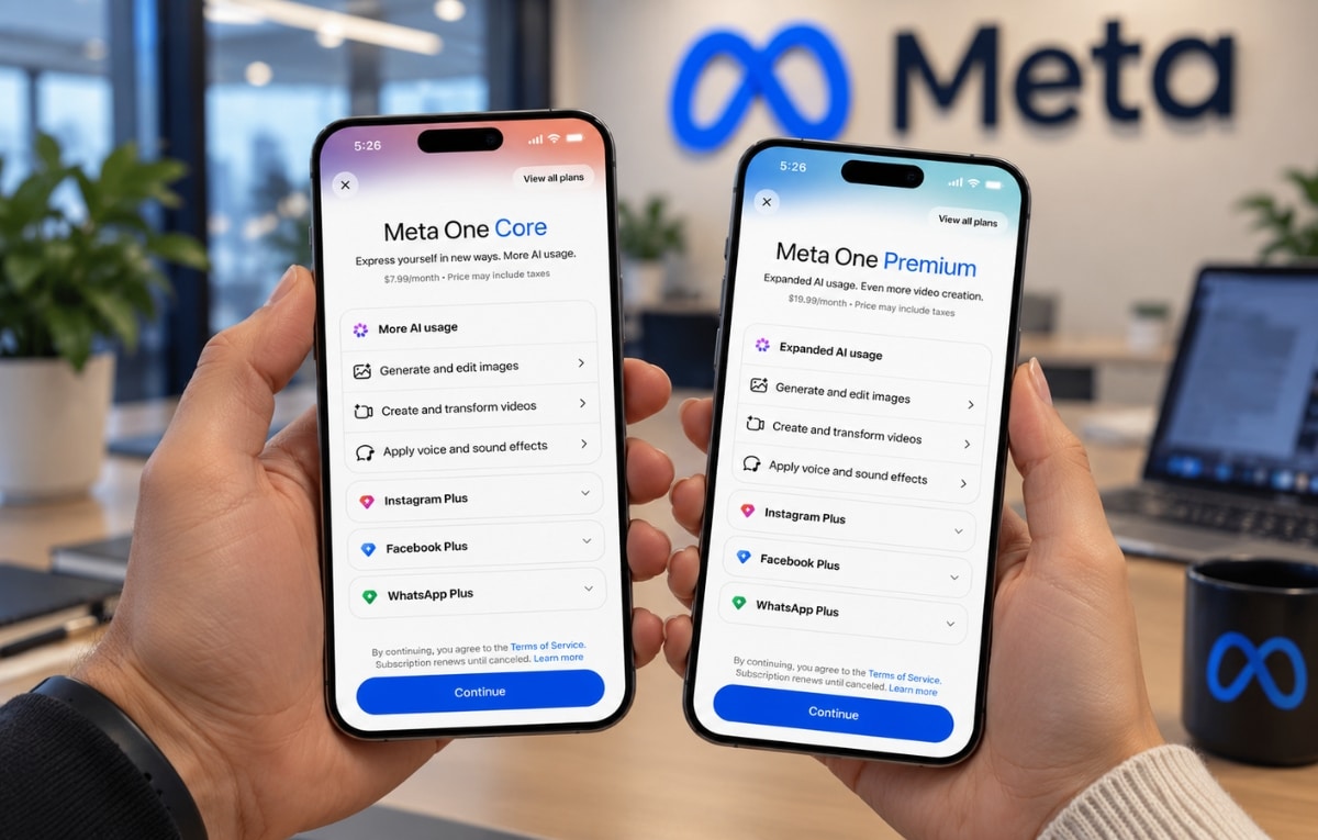ميتا تطلق باقات Meta One المأجورة للشركات وصناع المحتوى ومستخدمي الذكاء الاصطناعي